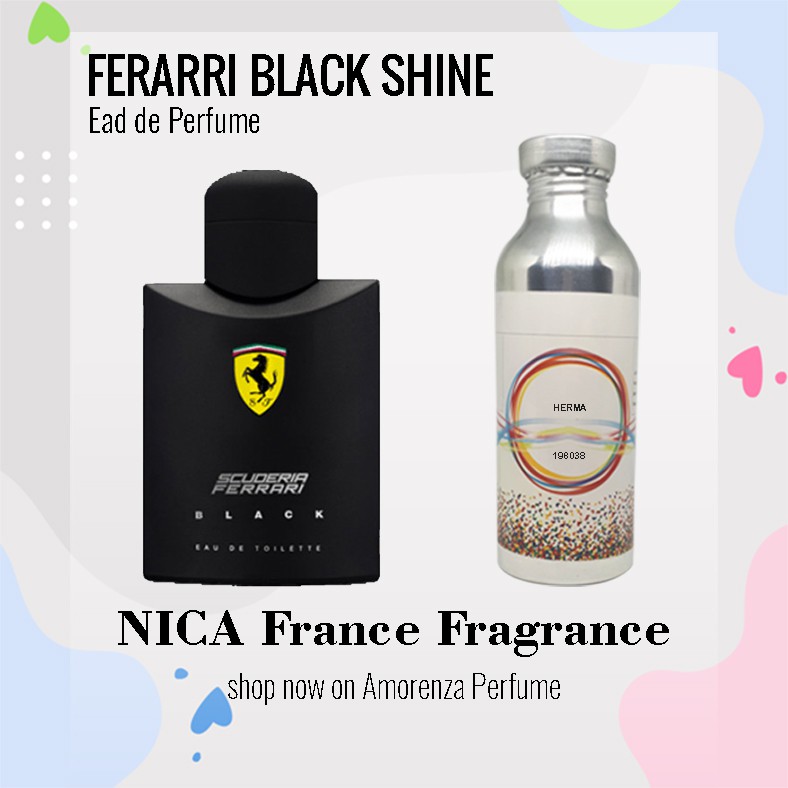 Bibit Parfum Murni FERRARI BLACK SHINE - FARIOUS BLACK Nica Fragrance 250ml Segel Pabrik