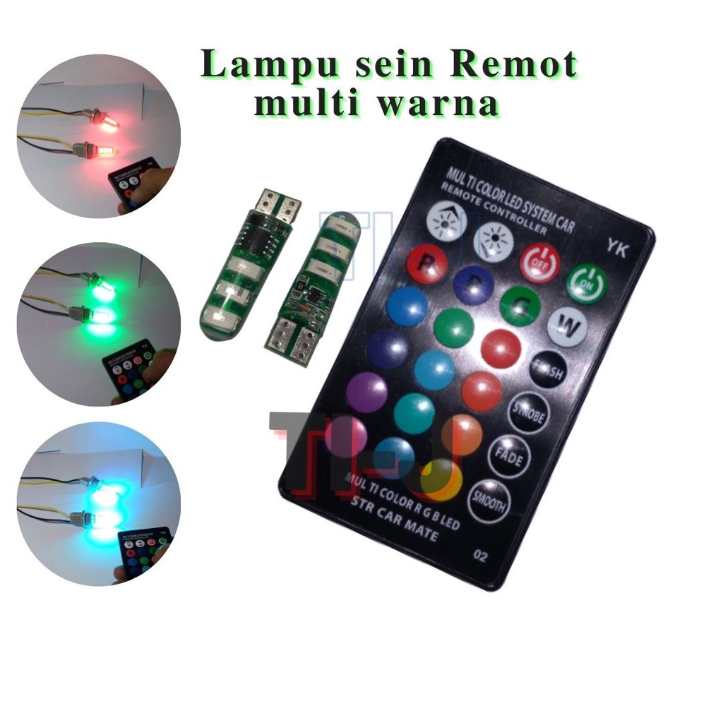 lampu senja led remot/ Lampu sen remot/ Lampu sen warna warni