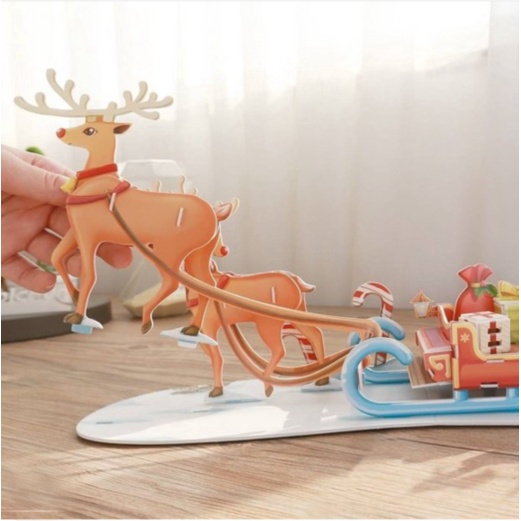 

Unik Mainan DIY Puzzle 3D Natal - Sleigh Diskon