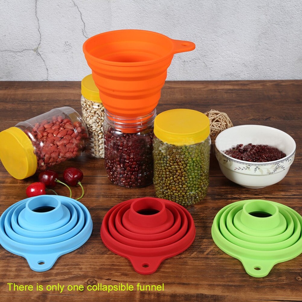 Corong Minyak / Corong / Corong Lipat Air Minyak Bensin Kendaraan Collapsible Silicone Funnel