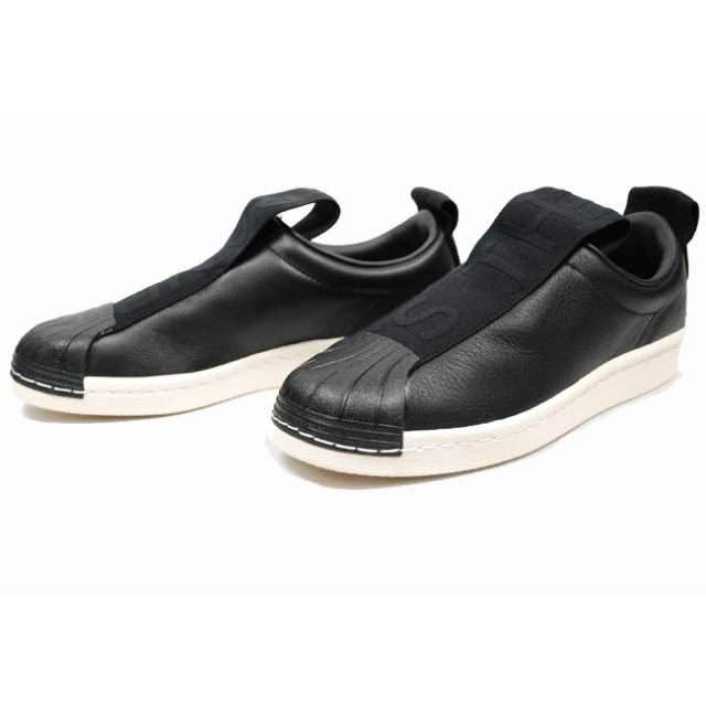 Adidas superstar black slip on original