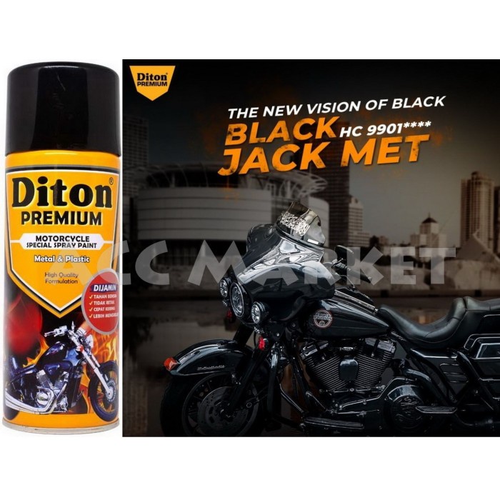 Pilox Diton Premium Pilok Pylox Harley Black Jack Met 9901