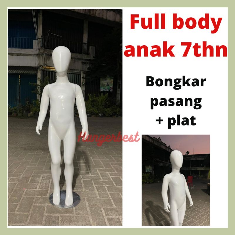 manekin patung full body anak/patung full body set 7 tahun/makenin anak tanggung