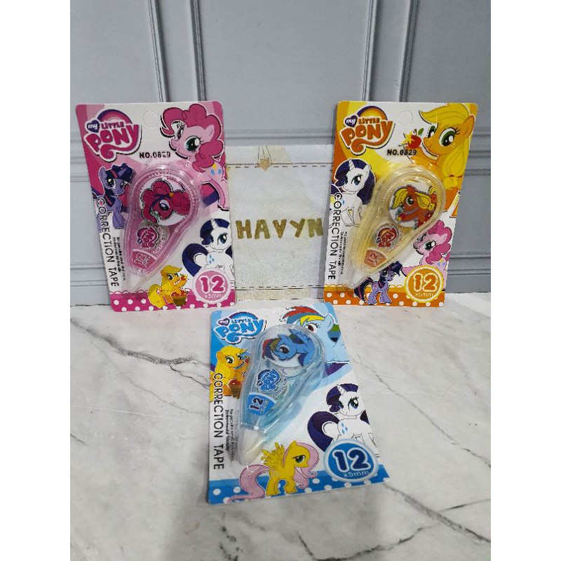 TIPEX ROLL/correction tape/tip-ex kertas/tipe-x karakter lucu kecil-Pony 12M