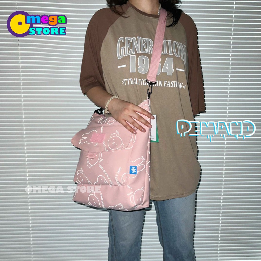 [O&amp;S] Tote Bag Motif Kelinci Terbaru Bagus Simple Elegan Casual Fashion-OS268