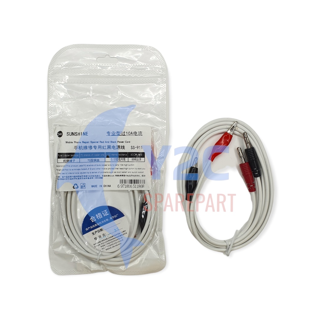 KABEL POWER SUPPLY 10 AMPERE SUNSHINE SS-911 / ALAT SERVIS SERVICE HP LENGKAP TERLENGKAP TERMURAH