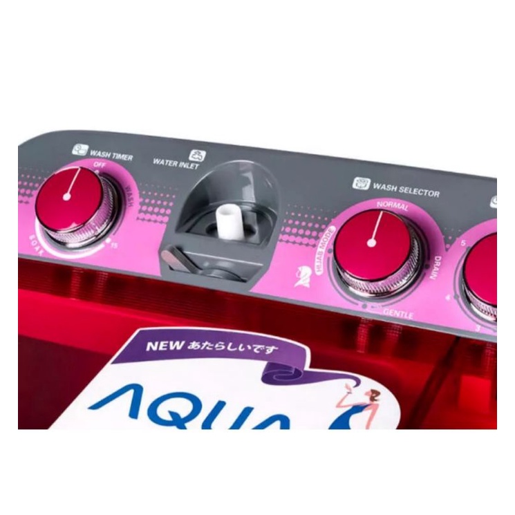 Mesin cuci 2 tabung 8kg Aqua QW-880XT