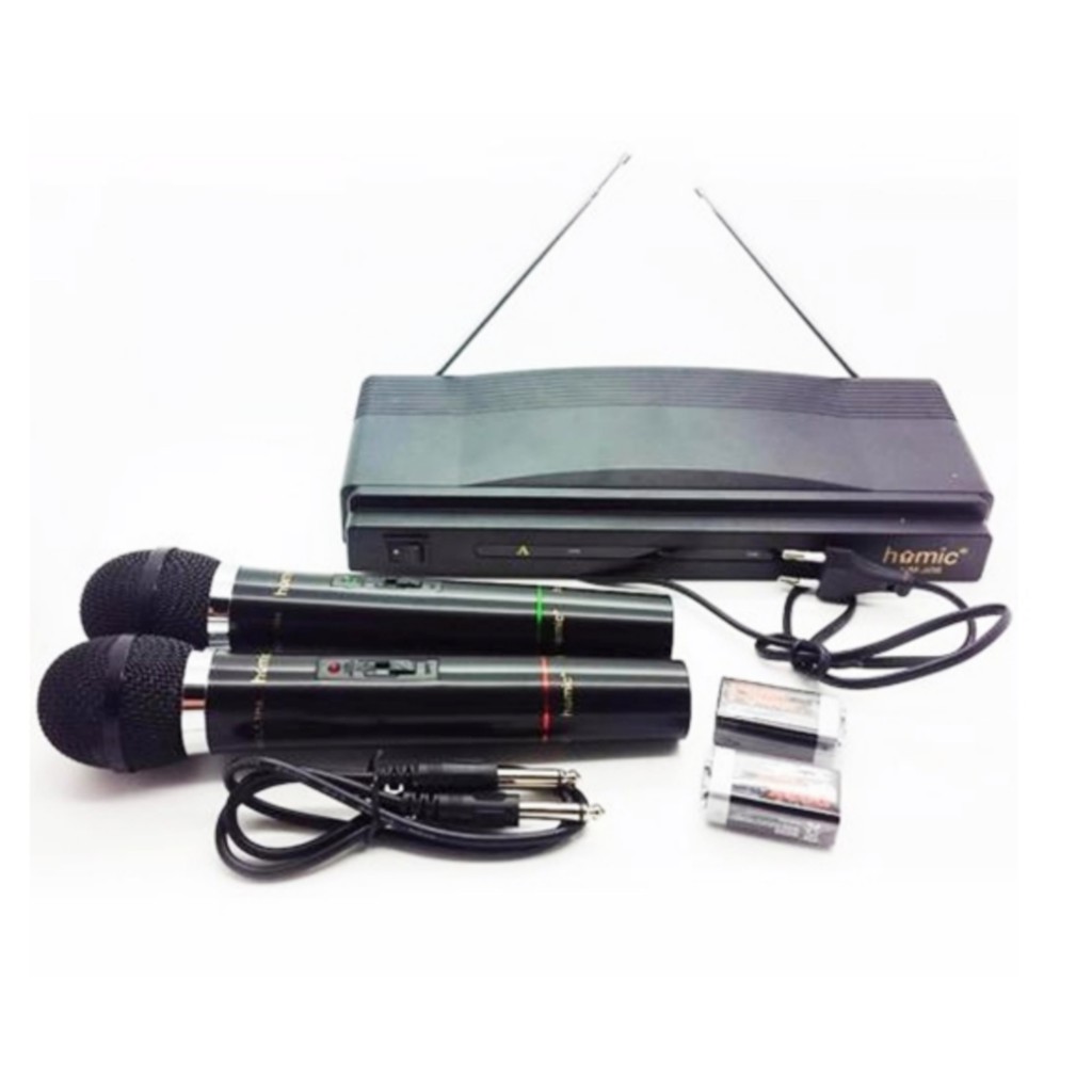 Mic Wireless / Microphone / Mikrofon Wireless Double HOMIC HM-306