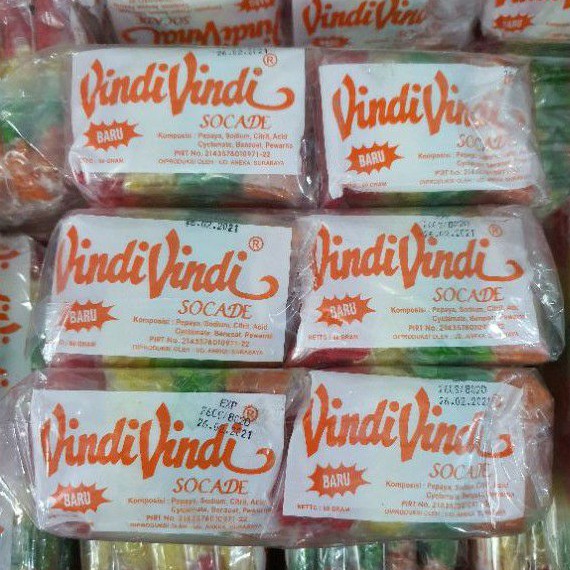 

Sukade Vindi Vindi 1 pak isi 10 bungkus x 50 gram Makassar COD Socade