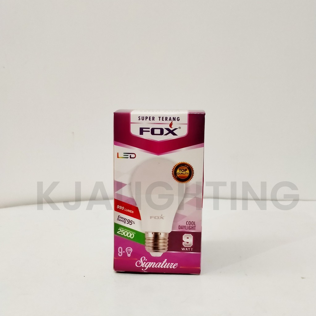 LAMPU FOX LEDBULB SIGNATURE 9W KUNING E27 LAMPU BOHLAM