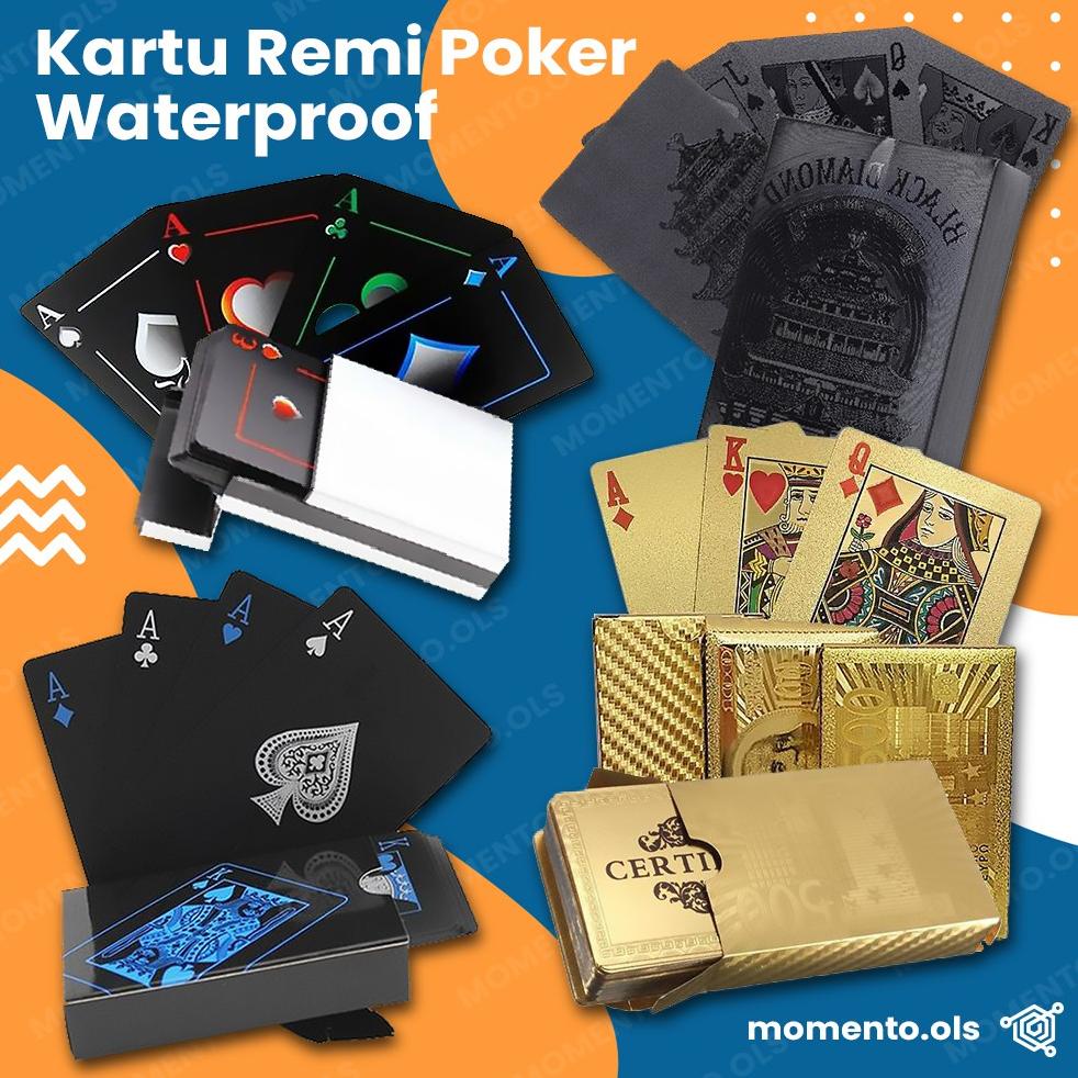 Kartu Remi Waterproof Kartu Poker Premium Kartu Remi Plastik Anti Air Kartu Remi Mika Kartu Sulap Re
