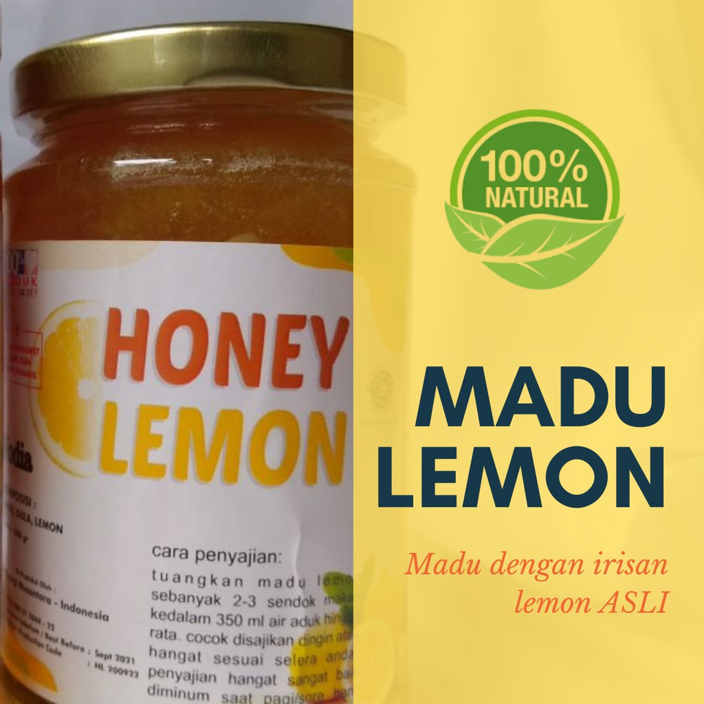 

Honey Lemon - Madu Lemon Premium Detox - Madu Diet Pelangsing - Netto 380gr