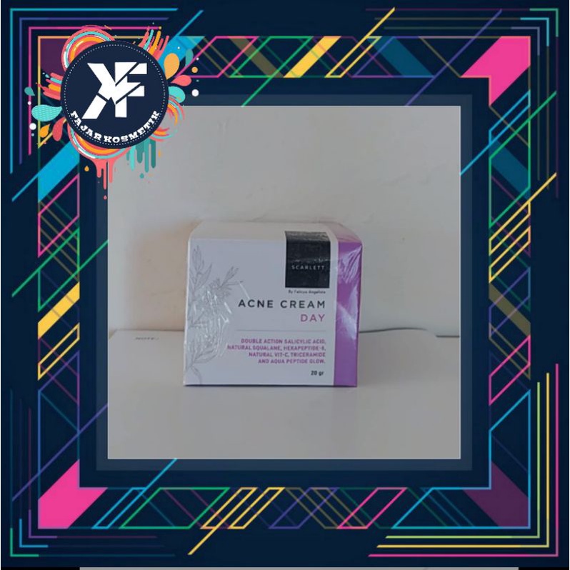 PAKET 3in1 PERAWATAN WAJAH ANTI JERAWAT SCARLETT | Scarlett Acne Serum+Day & Night Cream ORI