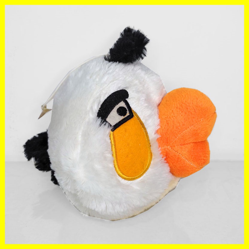 Mainan Anak Boneka Plush Gantung Karakter Rovio Binatang Hewan Burung Angry Bird Birds Putih Bulat