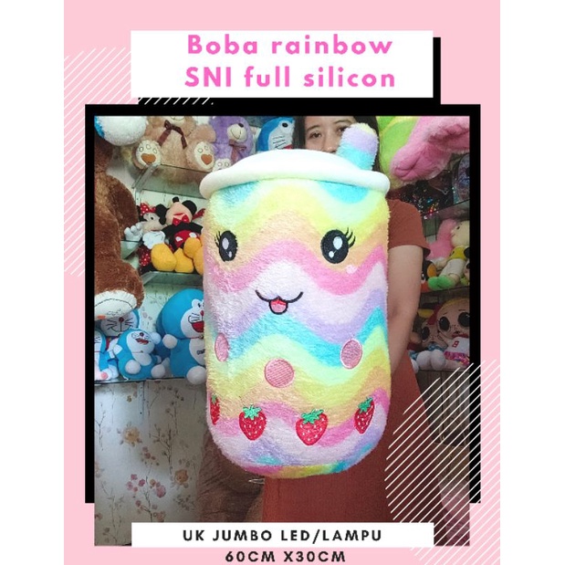 Boba rainbow pelangi jumbo 60cm