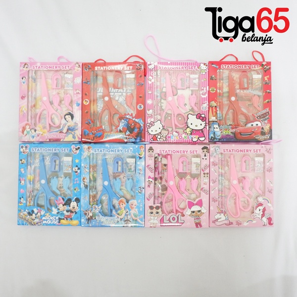 365 STATIONERY SET #40849 Buku &amp; Alat Tulis Anak / Karakter Fancy Gambar Lucu