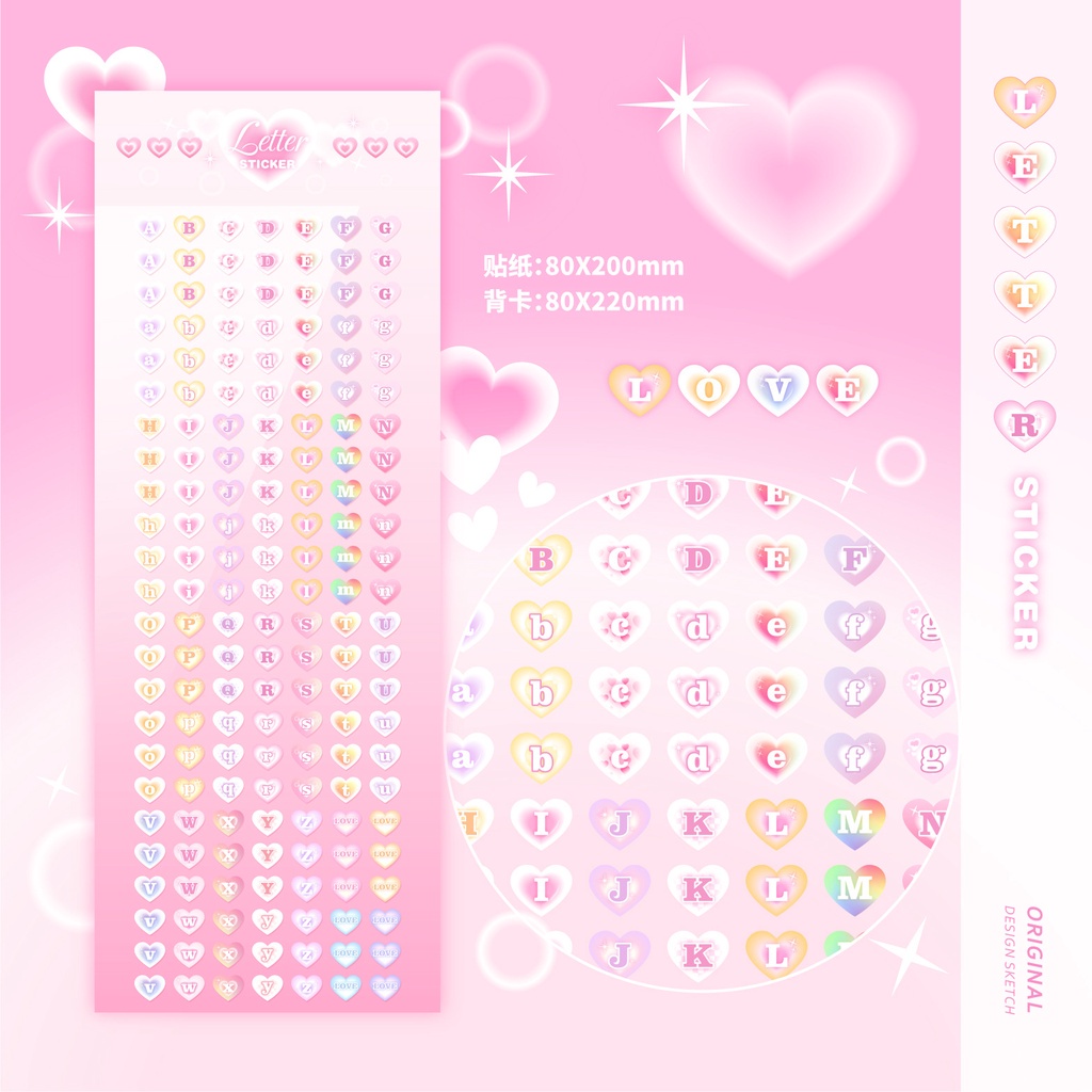 

1 LEMBAR LETTER STICKER LOVE GLITTER HURUF ANGKA BULLET JURNAL DIY DIARY LUCU MURAH POLAROID DECO POCA