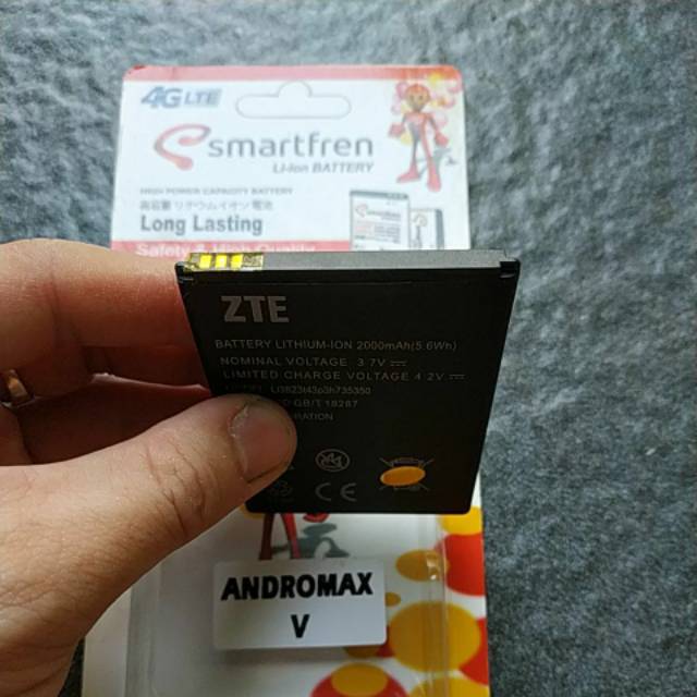 baterai Andromax v / n986 / zte blade / v9820 original batt battery mantap murah meriah