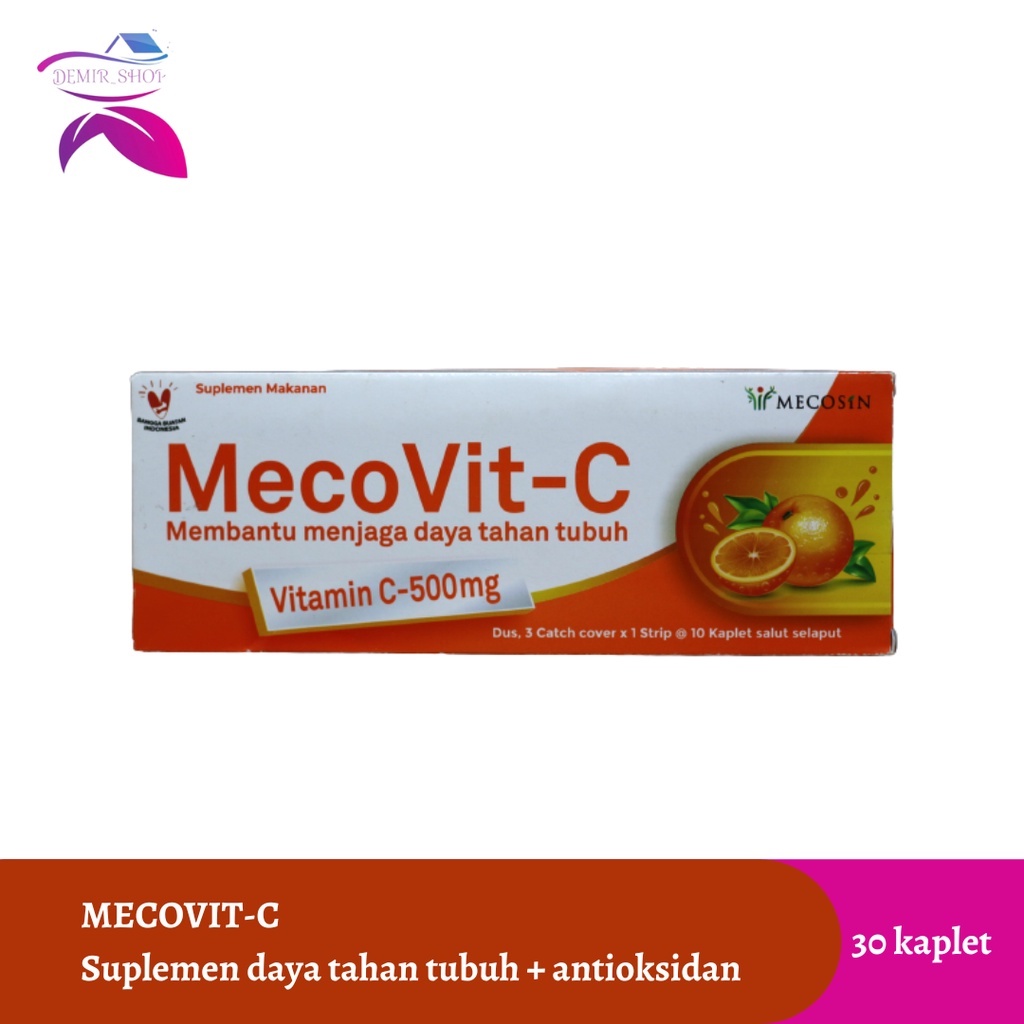 Mecovit C Box Vitamin C 500 mg / Suplemen Daya Tahan Tubuh