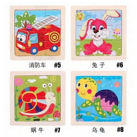 MINI WOODEN PUZZLE Anak Puzzle Kayu jigsaw puzzle Kubus Mainan Edukasi Murah