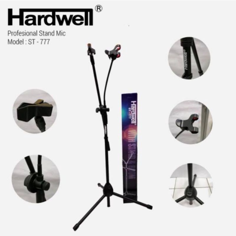 Stand Mic lantai stand Hp plus holder Hp Hardwell St-777