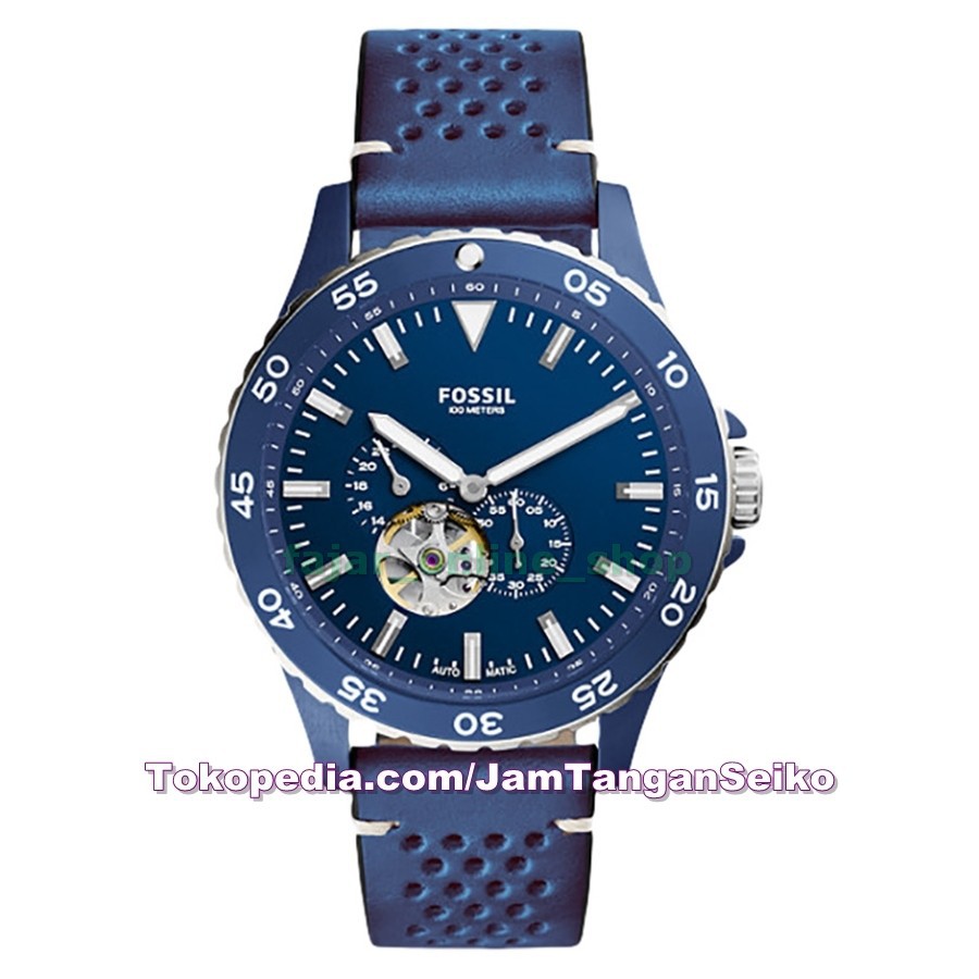Jam Tangan Pria Fossil ME3149 Crewmaster Sport Automatic Kulit