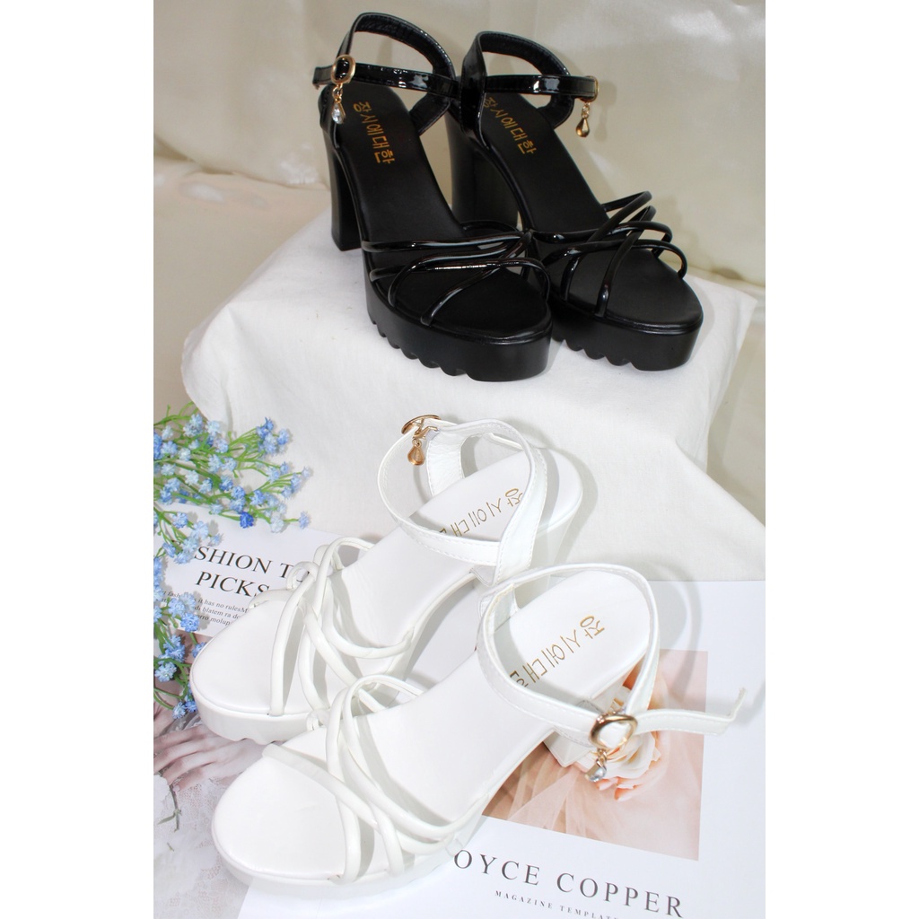 Free BOX sepatu wanita heels import fashion sepatu hak tinggi wanita Heels Wanita sandal hak Wanita sendal wanita import NS218