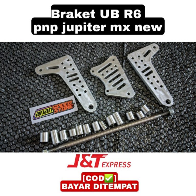 Braket Underbone Fodstep R6 pnp Jupiter Mx new Mx old Mx king/150
