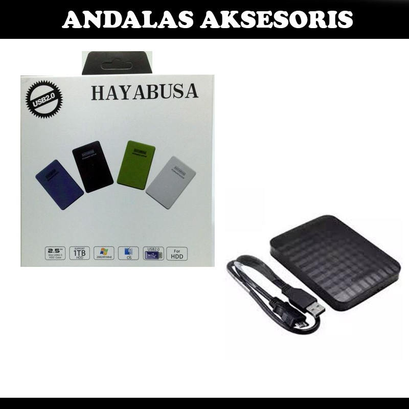 BOX HARDISK HDD ENCLOUSURE External SATA USB 2.0 Hayabusa