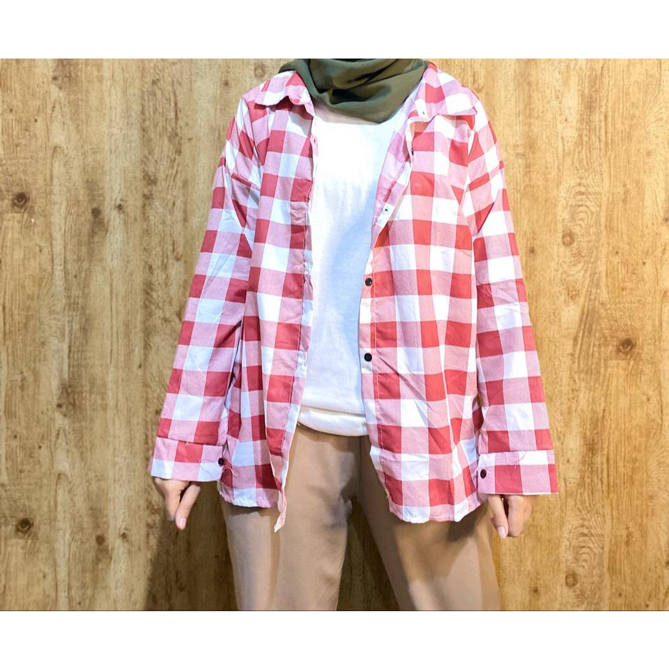 FC KEMEJA KOTAK KOTAK OVERSIZE