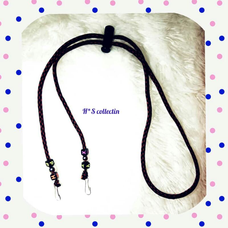 Strap Masker Hijab Conector Kalung Masker Korea Kalung Masker Pria Tali Konektor Masker 2 in 1