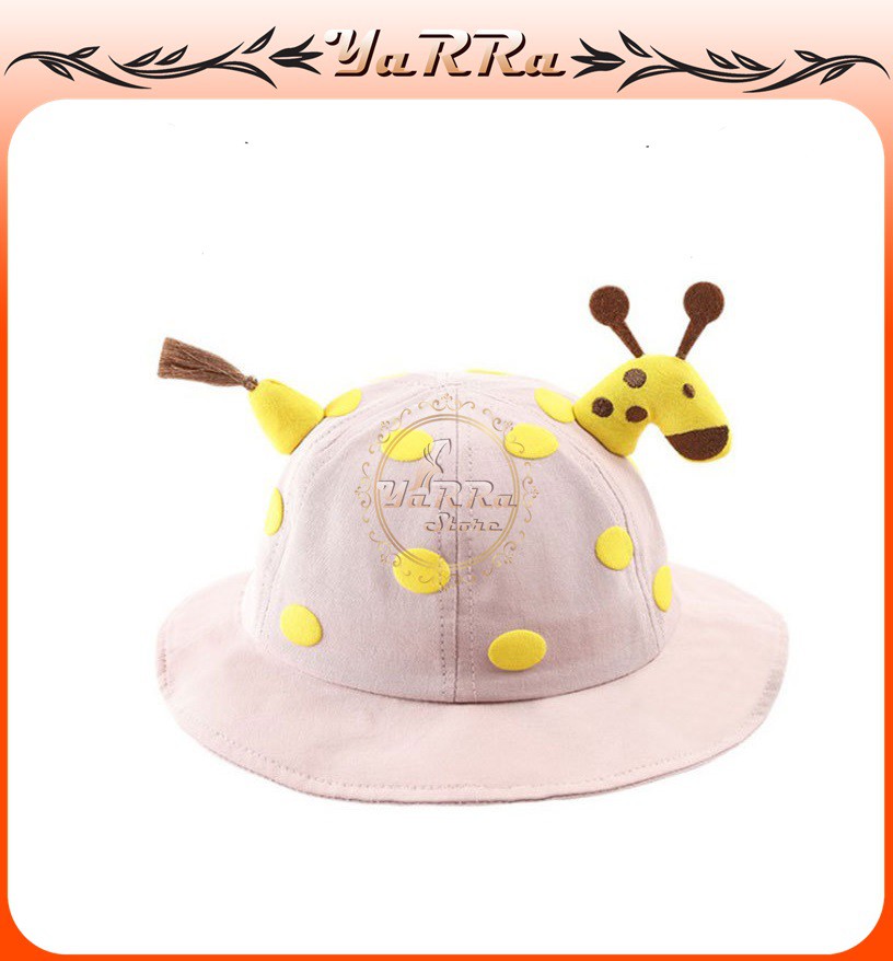 TOPI ANAK BUCKET PEREMPUAN BUCKET LAKI LAKI MOTIF JERAPAH PELINDUNG WAJAH ANTI VIRUS BTA-7