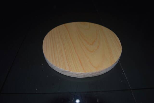 Talenan Kayu 18cm Pinus Bulat Kayu Pinus Halus Elegan Bulat 18cm