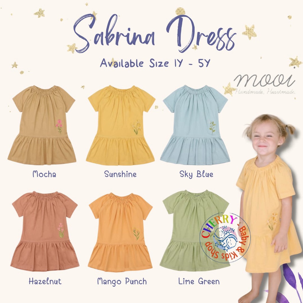 Mooi Dress Anak Perempuan Sabrina Dress Daily Wear Anak CBKS