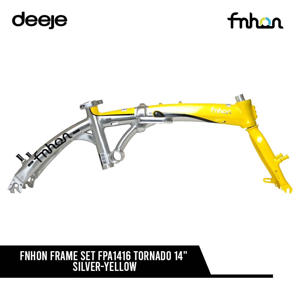 FNHON FRAME SET FPA1416 TORNADO 14" SILVER-YELLOW