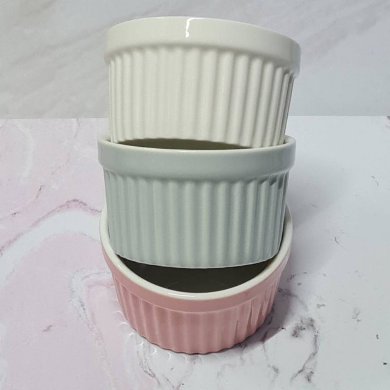 Zoe Ramekins bowl / soufle cake mold bake ware / mangkuk keramik ramekin