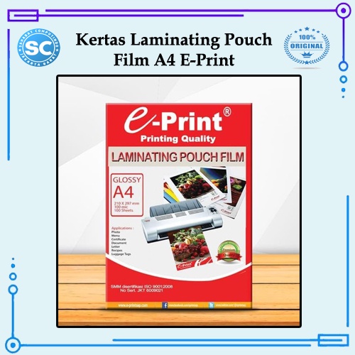 

Kertas Laminating Pouch Film A4 E-Print