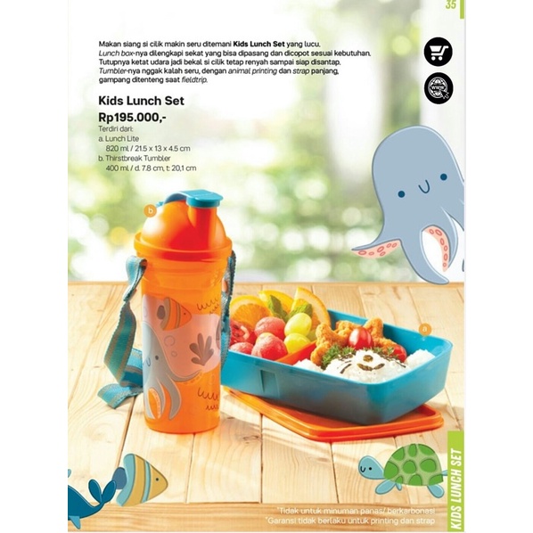 Kids Lunch Set Tupperware