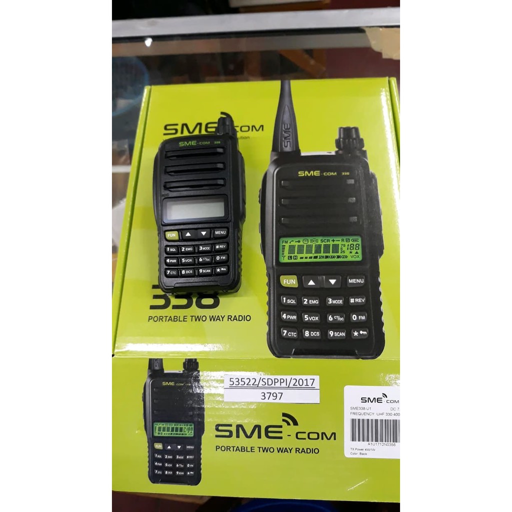 HT SME COM 338 HT VHF Garansi Resmi HT SME 338 Walkie talkie Handy Talky vhf 136-174 HT sme338