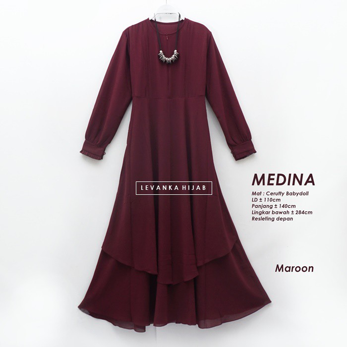 Medina Dress - Longdress bahan cerutty babydoll GAv