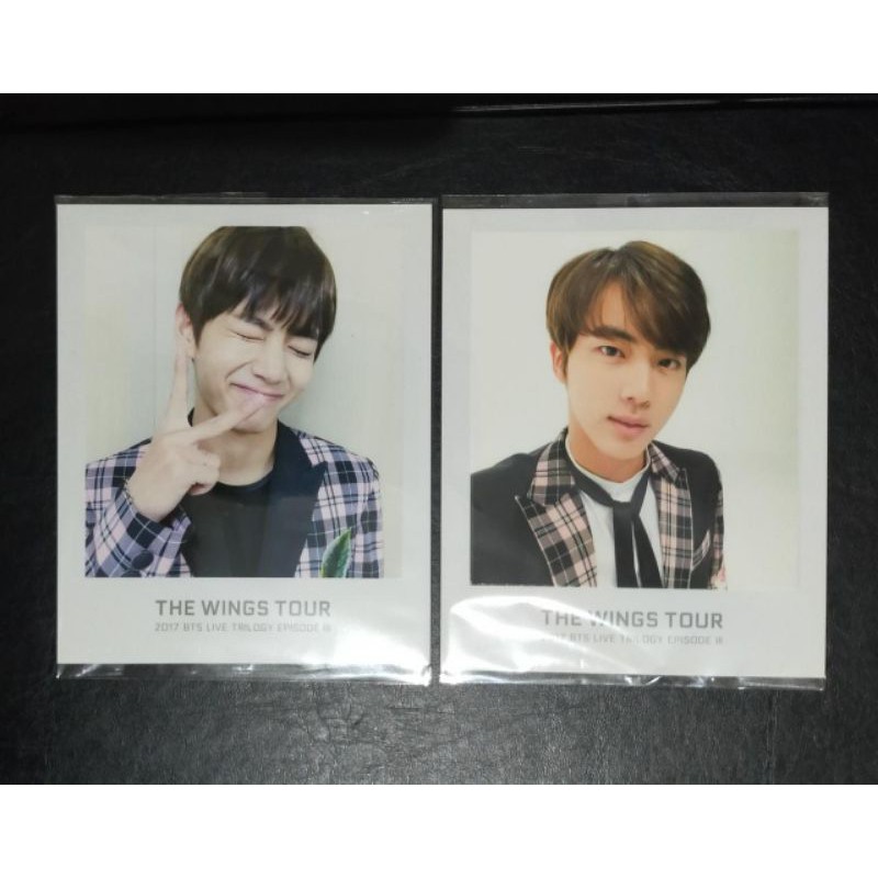 [BTS] OFFICIAL WINGS TOUR TICKET POLAROID
