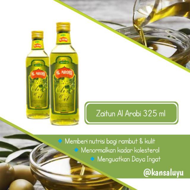 Minyak Zaitun Murni Al Arobi 325 Ml Shopee Indonesia