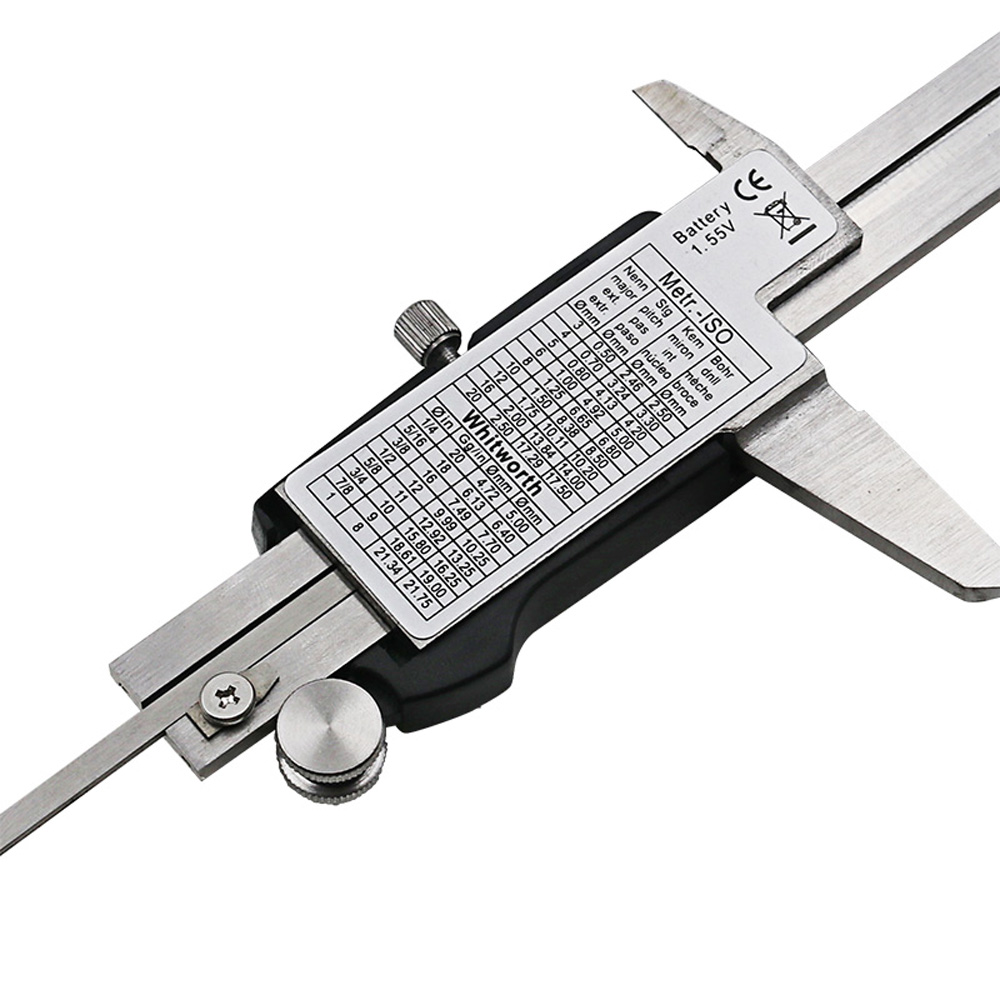 Quinton Jangka Sorong Vernier Caliper Digital 6 &quot;Bahan Stainless Steel Presisi Tinggi