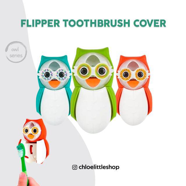 Flipper Toothbrush Holder Owl