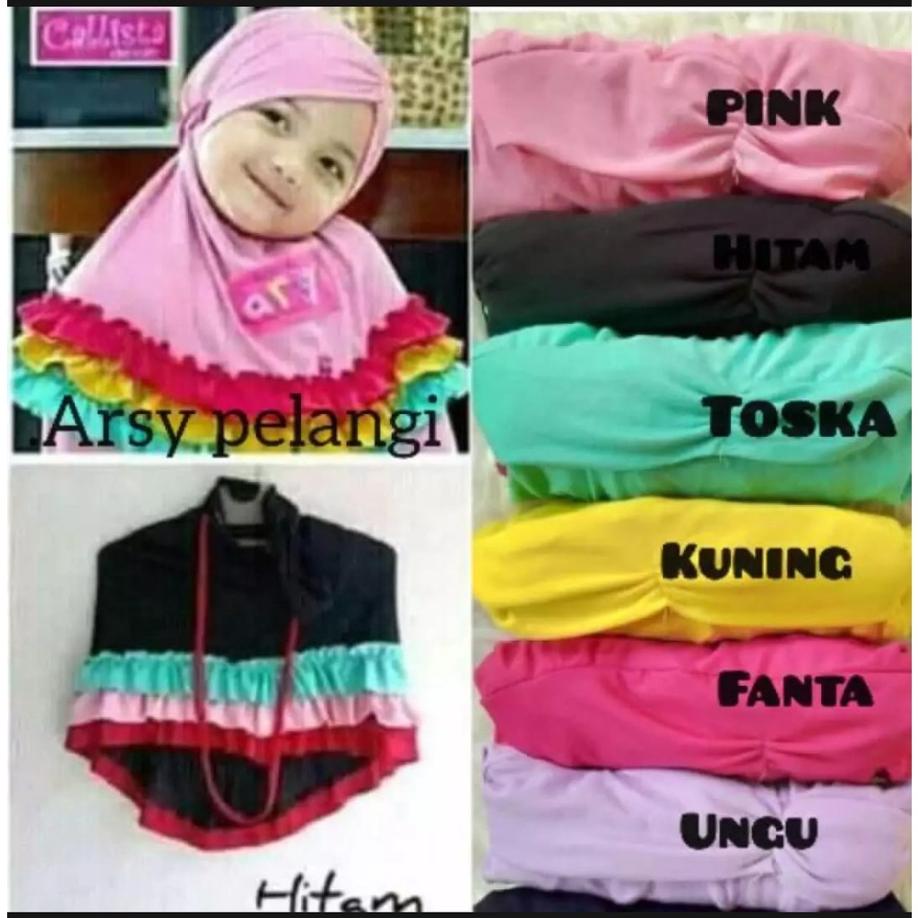 Paket Jilbab Bayi 60 Ribu Dapat 5pcs / Alody's Collection