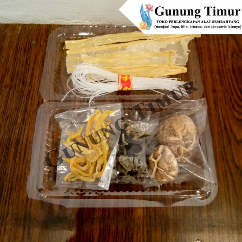 Makanan Vegetarian 1 paket / Ce Chai Sembahyang Thikong Tecukong