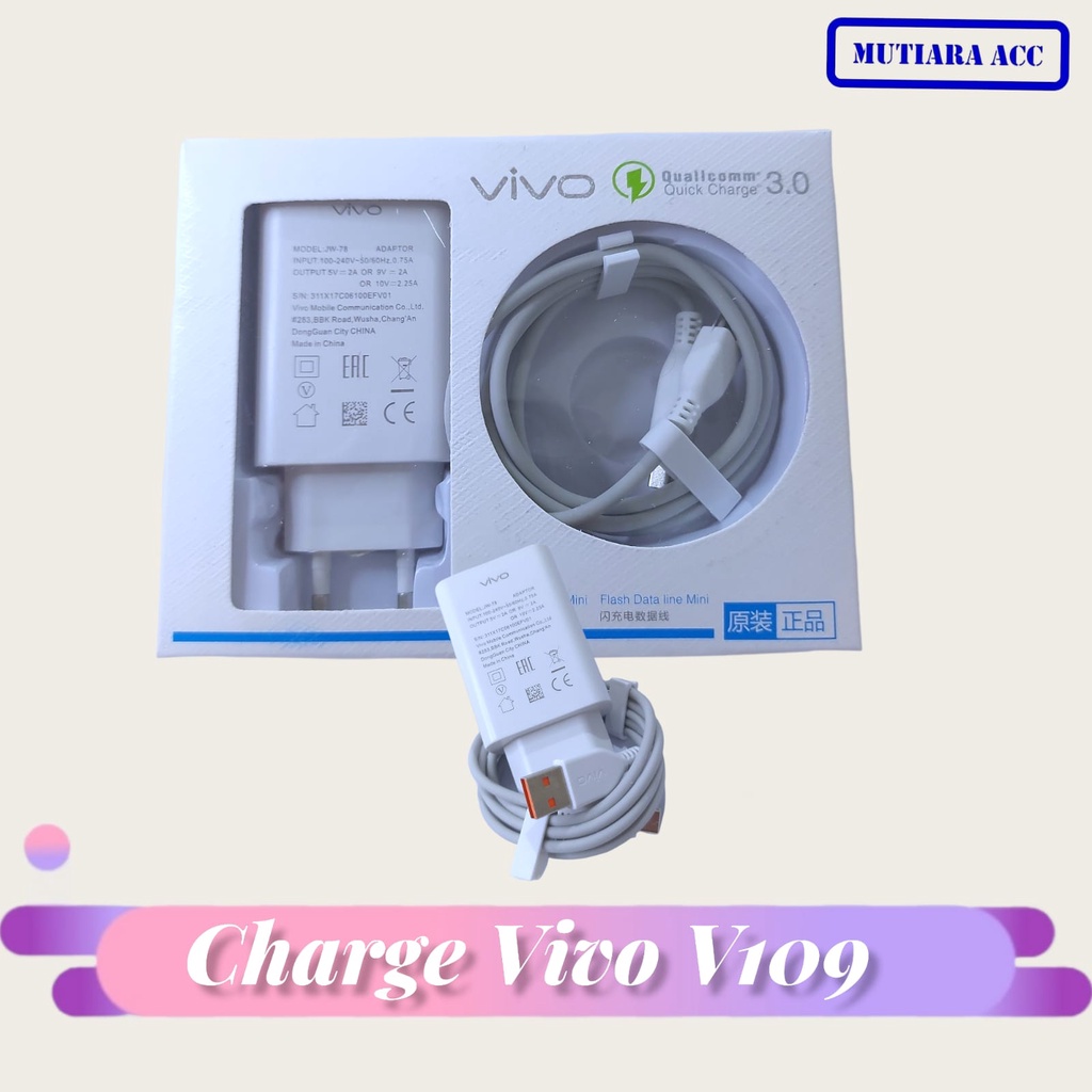 CHARGE VIVO V109 TRAVEL CHARGE HP FAST CHARGING BAGUS
