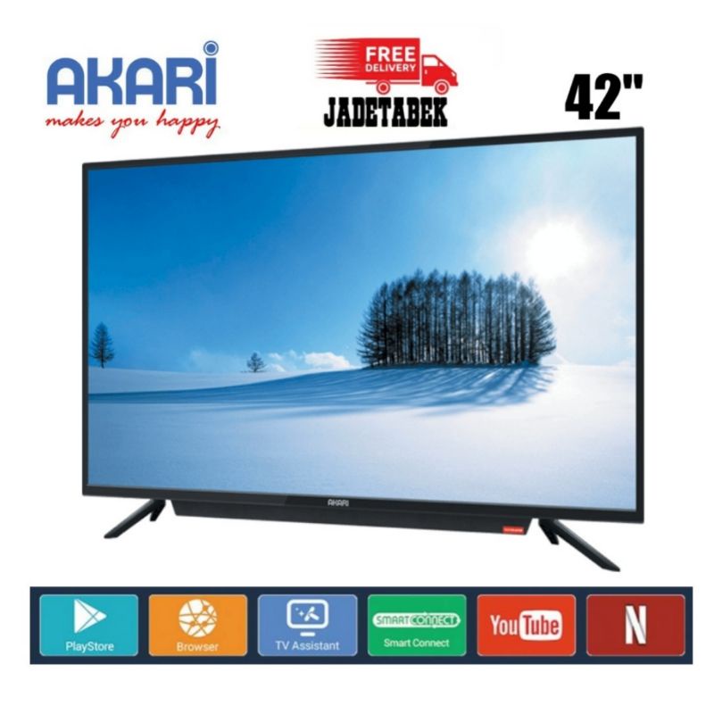 AKARI LED SMART TV 42 INCH AT-5442S ANDROID TV FULL HD NEW