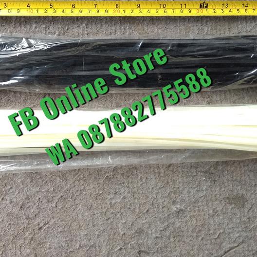 

➩ Kabel Ties / Cable Tie 40 cm LEBAR Full 5mm Good Quality PUTIH & HITAM ➱