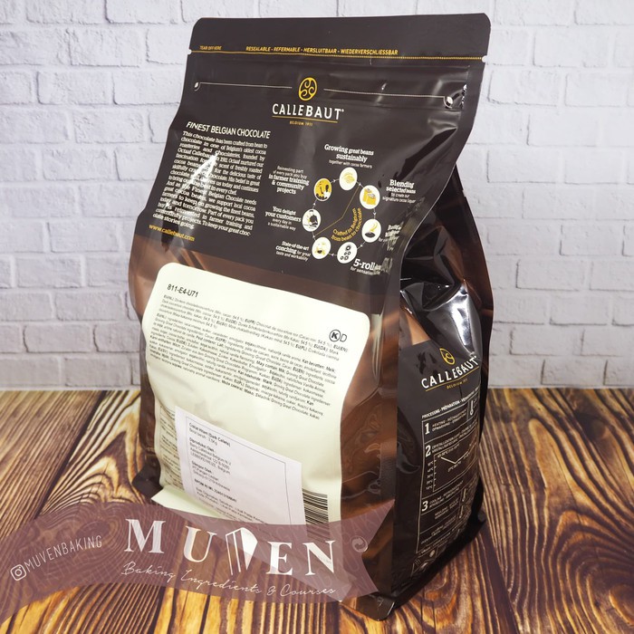 

Flash Sale - Barry Callebaut 2,5 Kg Dark Callets 54,5% 811 Finest Belgian Chocolate